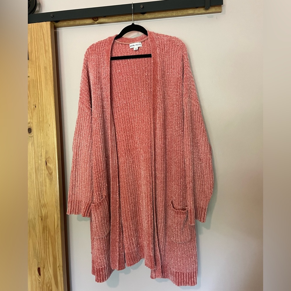 Ava & Viv chenille cardigan